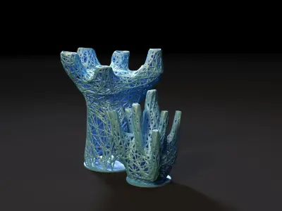 Unusual decorative vase 3D print model purchase