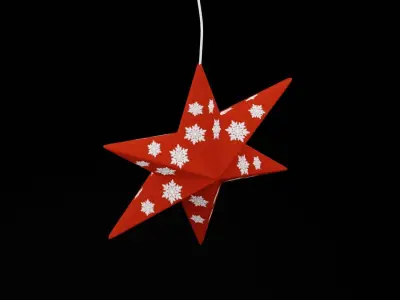 Christmas Star  Low-poly 3D model