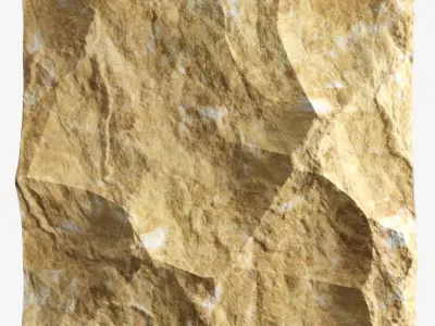 351-RockPanel piece of rock 3D model