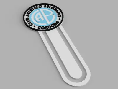 Club Atletico Belgrano de Cordoba Football Bookmark Free 3D print model