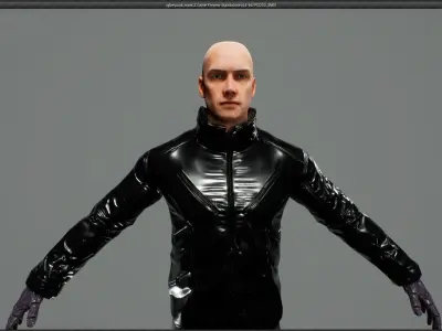 cyberpunk male Z UNREAL ENGINE 4 Low-poly 3D model