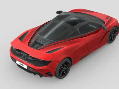 McLaren 750S coupe 2024 Low-poly 3D model