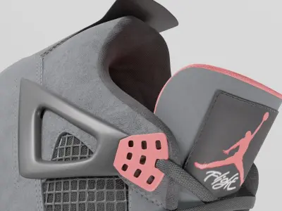 Jordan 4 Retro Infrared  Low-poly 3D model