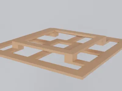 3d printable illusion panel Free low-poly 3D model