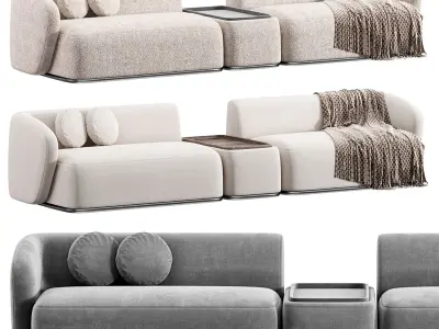 Rene Sofa by Meridiani Set 4 3D model
