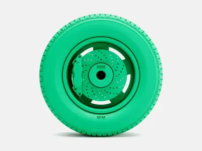 15x8 Daisy Wheel BFGoodrich Radial TA Tire 3D print model
