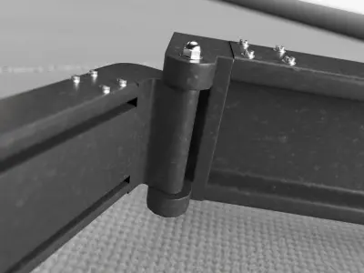 Awnings set for seafood restaurants 3D model