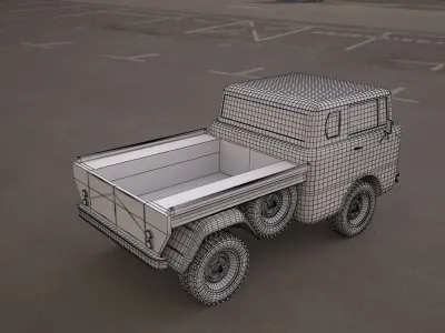 jeep fc 150 classic vehicle 3D model