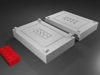 Mold for Plastic Brick - Form 3D print model