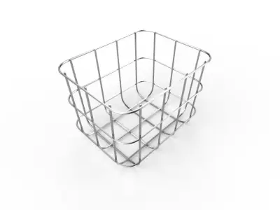 Wire Bin M06 Low-poly 3D model