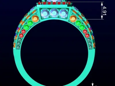 Men Ring 6 3D print model