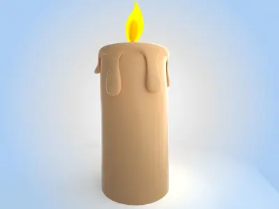 Candle 3D model 3