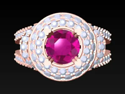 Diamond Ring - Womens Rings - N3488 3D print model