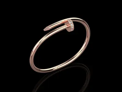  Juste un clou Bracelet 19 Size with Gems N87 3D print model