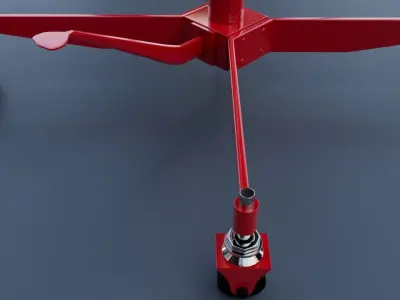 CLARKE CTJ30 300KG TRANSMISSION JACK 3D model