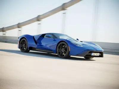 American GT supercar 3D model