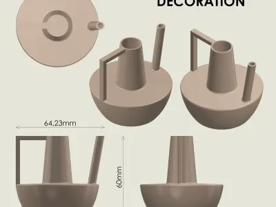 Decorative Teapot  3D print model