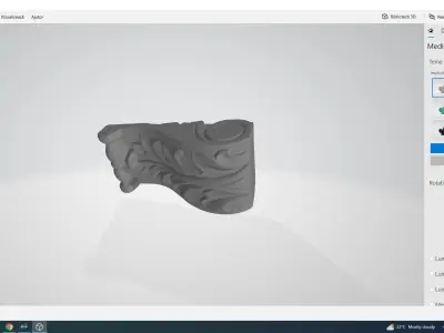 Wood Art Decoration 3D model