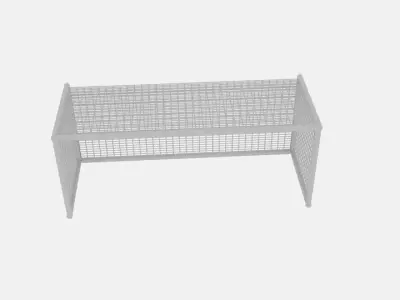 Soccer Goal Net Cylinder 3D model