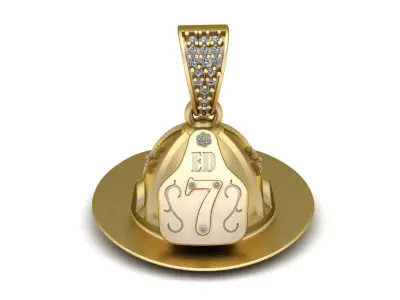 ED7 HAT STYLE PENDANT 3D PRINTABLE MODEL  3D print model