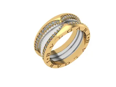 Bvlgari Ring 3D print model get