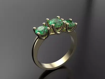Beautiful Women ring 3D print model