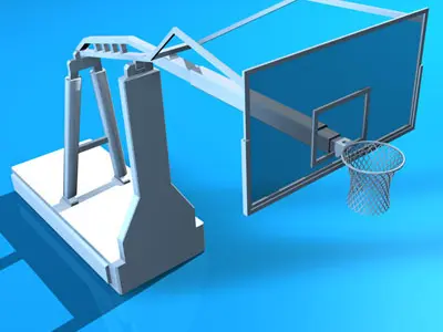 Basketball hoop 3D model