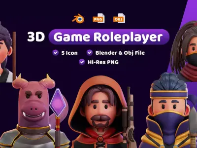 Avatar Job Profession 3D Icon 3D model