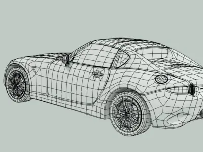 Mazda mx 5 hardtop unity 3d cycles ready 3D model