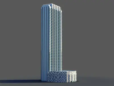 Burj crown - Dubai Free 3D model