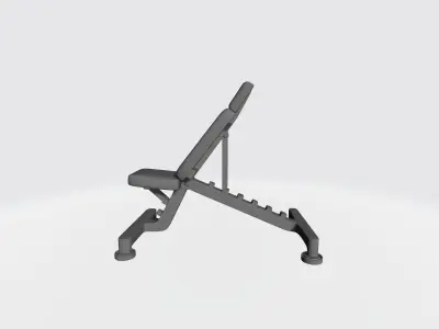 Weight bench 3D print model