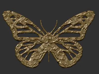 butterfly 3d model  3D print model