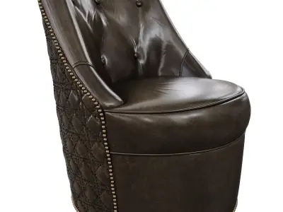 Hooker furniture Segura Leather Swivel Accent Chair  3D model
