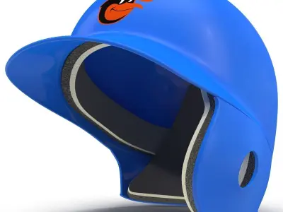 Batting Helmet Baltimore Orioles 3D model