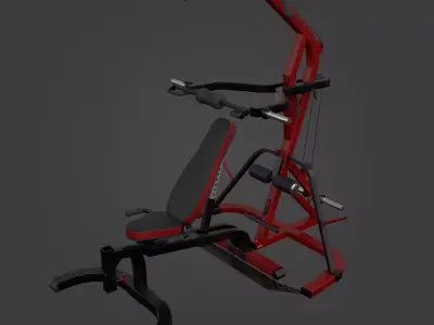 WORKBENCH LEVERGYM-Exercise Equipment-02 Low-poly 3D model