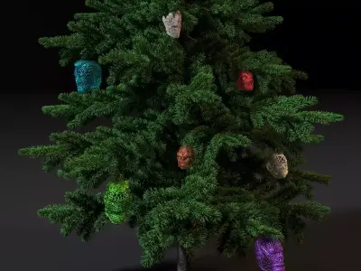 Heroes Marvel Christmas tree decoration 3D print model