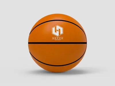 Basketball ball Low-poly 3D model