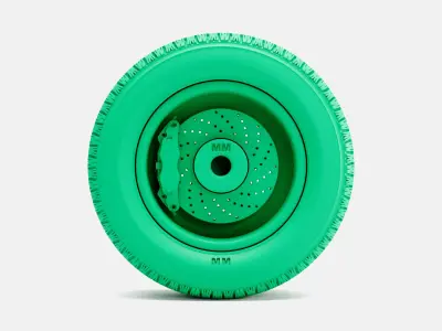 15x7 Weld Pro Star Wheel BFGoodrich Radial TA Tire 3D print model
