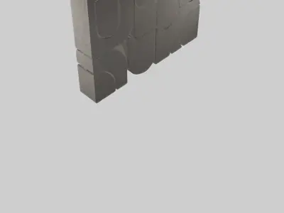 Textured Wall Panels Low-poly 3D model