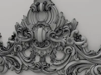 Carved Decor 3D model