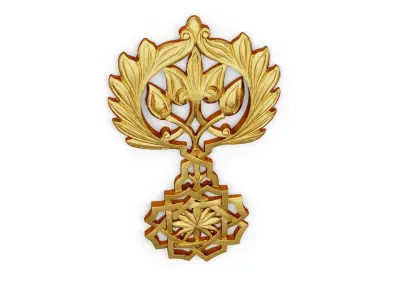 Classic carved decor ornament 473 3D model