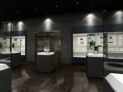 museum Low-poly 3D model buy
