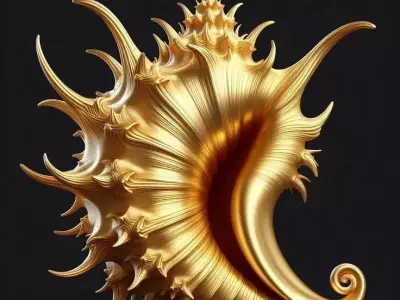 Shell 3D Model Low-poly 3D model