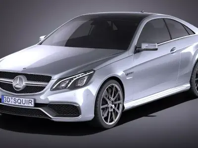 Mercedes-Benz E63 AMG Coupe 2015 VRAY 3D model