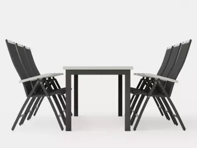 Monaco Food Group 220 280 6 Position Chairs Low-poly 3D model