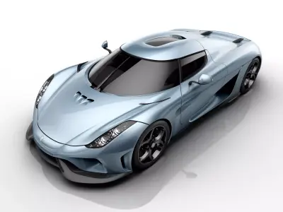 Koenigsegg-Regera-Lithophane-Lightbox 3D print model