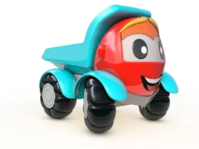 Lorry Toys Cartoon 3D model