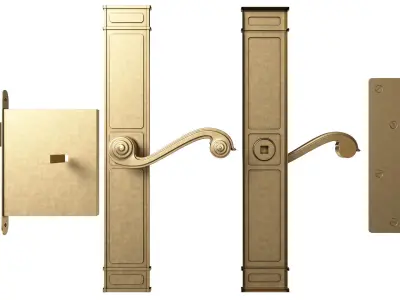 Door handle 01 3D model