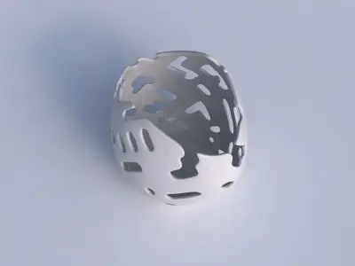 Bowl compressed 3 with smooth cuts 3D print model