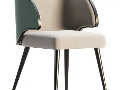 Dining chair set 16 3D model